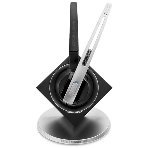 Sennheiser Impact Dw Office Usb Ml - Eu Cuffia Aggancio, Padiglione Auricolare Nero, Argento - Foto 1