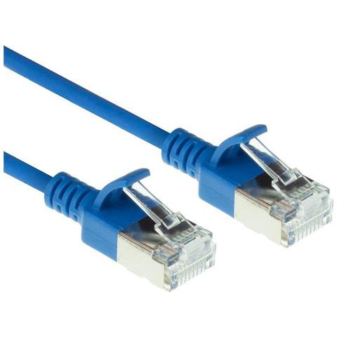 Blue 0.5 Meter Lszh U /ftp Cat6a Datacenter Slimline Patch Cable Snagless With Rj45 Connectors (dc7600) - Foto 2