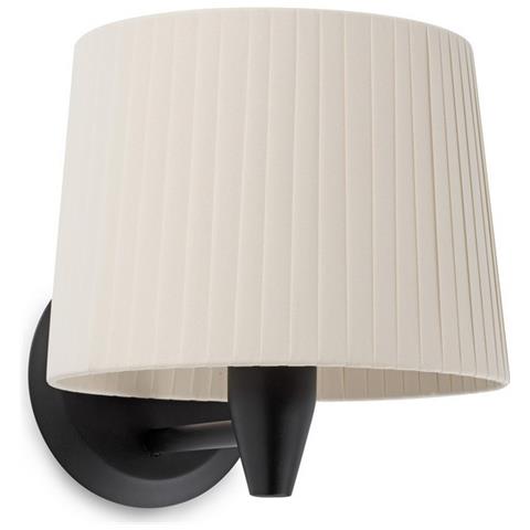 Lampada Da Parete Con Paralume Nero, Attacco E27 - Foto 1