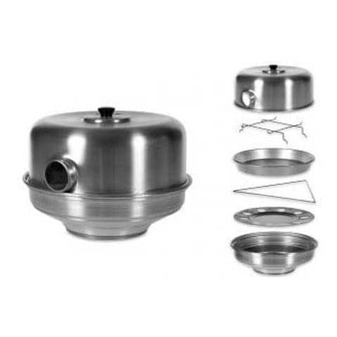 Fornetto estense c / occhio 35cm + spargifiamma inox e 2 tortiere - Foto 3