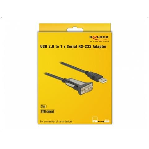 65962 cavo di interfaccia e adattatore USB 2.0 A RS-232 Nero - Foto 2