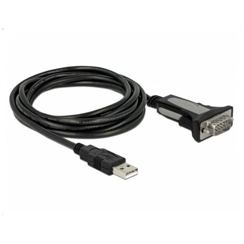65962 cavo di interfaccia e adattatore USB 2.0 A RS-232 Nero - Foto 1