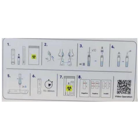 1Kit Autodiagnostico Nasale- WizBiotech Test SARS-CoV-2 - Foto 1