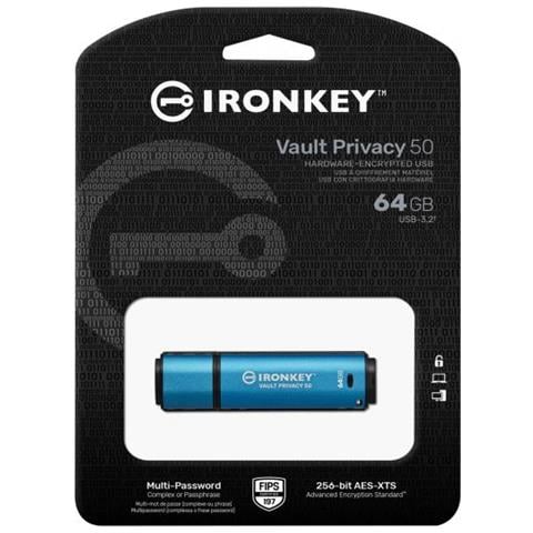 64GB IRONKEY VP5050 ENCRY. FIPS 197 - Foto 3