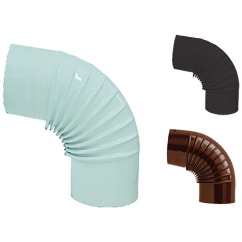 Gomito Smaltato Diam. Cm 10 90° Nero - Foto 2