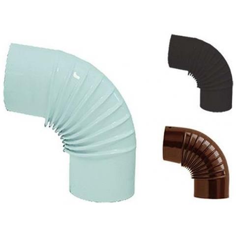 Gomito Smaltato Diam. Cm 10 90° Nero - Foto 1