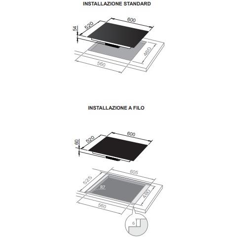 Piano Cottura PIB62 a Induzione 4 Zone Cottura da 60 cm Colore Bianco - Foto 3