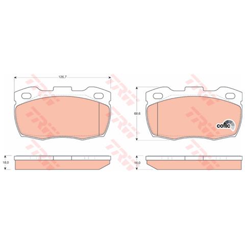 Pattini Freno Land Rover Defender 2.5 Gdb1452 - Foto 1