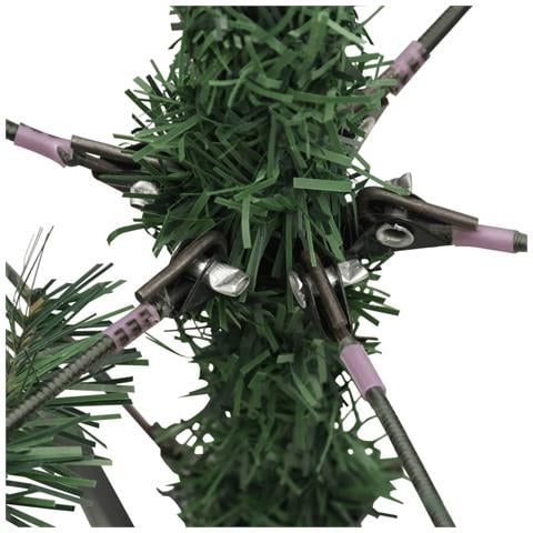Albero Di Natale Artificiale Incernierato Con Pigne 210 Cm - Foto 9