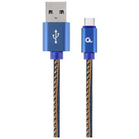 Cablexpert Cc-usb2j-amcm-1m-bl Cavo Usb Usb 2.0 Usb A Usb C Blu - Foto 1