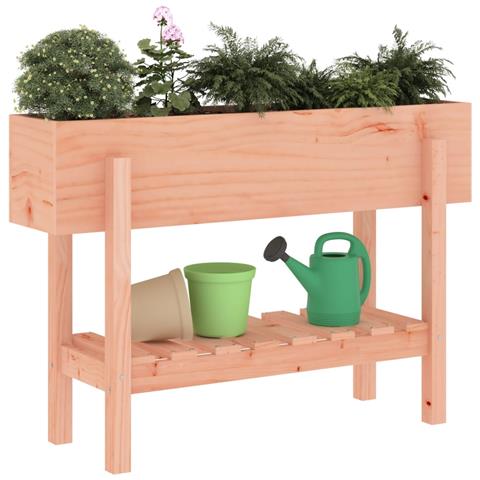 Fioriera Rialzata Giardino 101x30x69 Cm Legno Massello Douglas - Foto 3