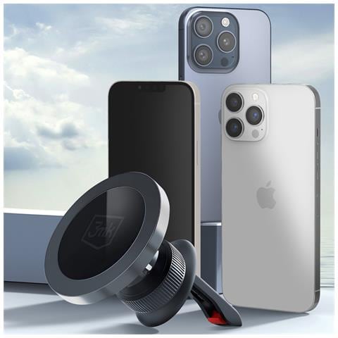 Supporto Auto Per Smartphone Magnetico Fissaggio Bocchetta Dell'aria, Nero - Foto 5