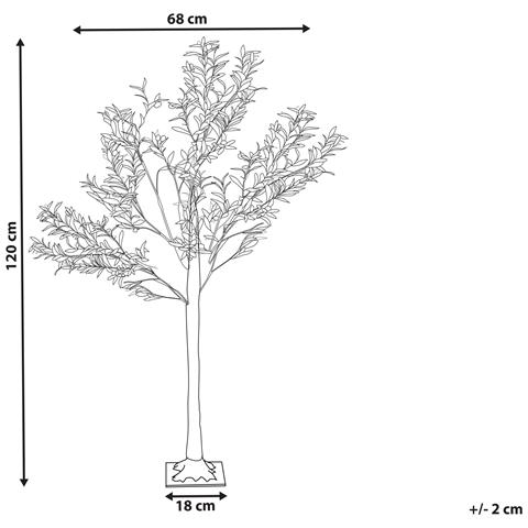 Albero Di Natale Da Esterno Verde Con Led 120 Cm Celioni - Foto 6