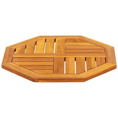 Piano Per Tavolo 50x50x2 Cm Ottagonale Legno Massello Di Acacia - Foto 3
