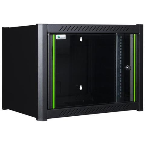 Armadio Rack RWM06U56BL Logon 19'' 6U 60 x 56 Montaggio a Parete - Foto 1