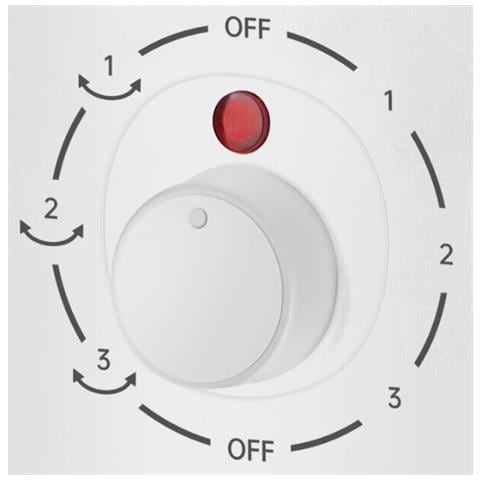 Ventilatore a Torre Senza Pale BD22R con 3 Velocità Potenza 50 W Colore Bianco - Foto 3