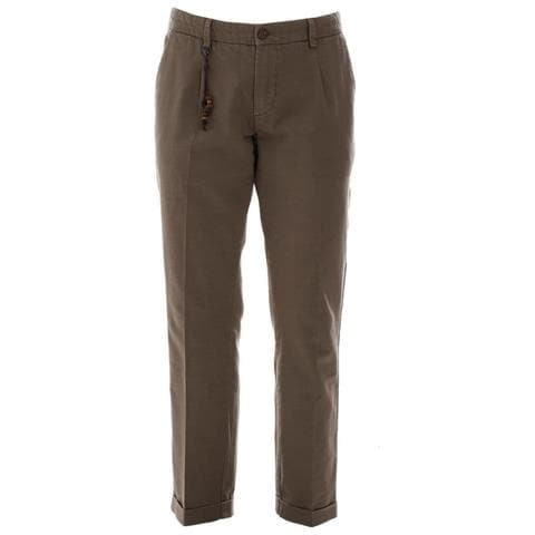 Jeans E Pantaloni In Cotone Marrone - W40 - Foto 1