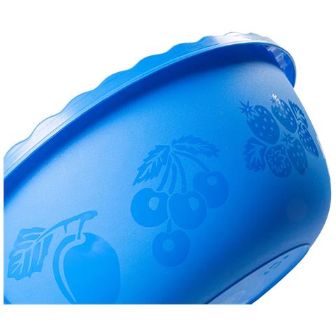 Kit 2 Pezzi Recipiente Insalatiera Multiuso Rotonda Rossa E Blu. Ciotola Con Una Capienza Di 2.5 L - Foto 5