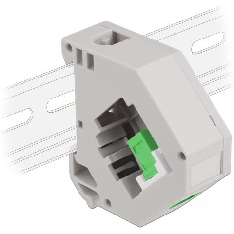 Adattatore guida DIN con Keystone SC Simplex femmina per SC Simplex femmina - Foto 1