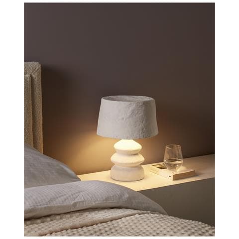 Lampada Da Tavolo Arapey Cartapesta Bianco - Foto 1