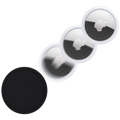Custodia Protettiva In Silicone Per Apple Airtags Black - Foto 2