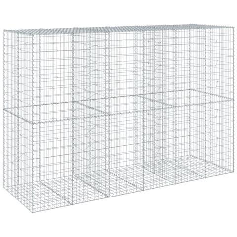 Cesto Gabbione Con Copertura 300x100x200 Cm In Ferro Zincato - Foto 2