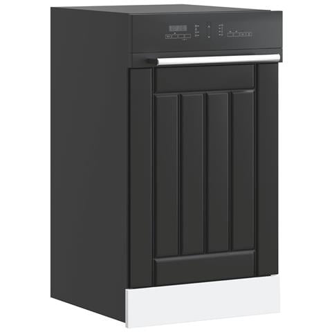 Pannello Lavastoviglie Lucca Nero In Legno Multistrato - Foto 1