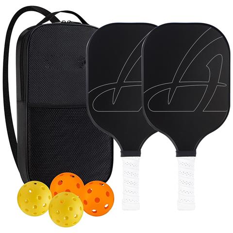 Set Da Pickleball - Racchette, Palline E Borsa In Fibra Di Vetro 6 - Foto 1