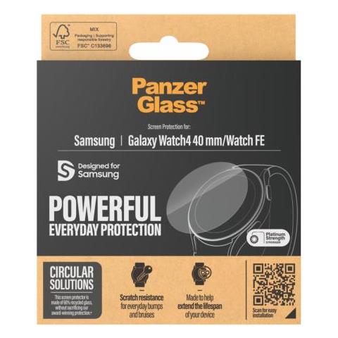 Panzerglass Screen Protector Galaxy Watch4 40mm Watch Fe Trasparente Polietilene Tereftalato (pet) - Foto 2