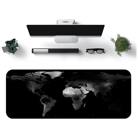 Tappetino Gaming Xxl Design Mappa Del Mondo Liscio. 79x29,5cm. - Foto 2