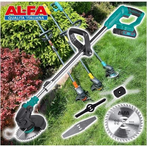 Tagliabordi A Batteria Decespugliatore Telescopico Decespugliatore Leggero Decespugliatore 2x Batteria Li-ion 21v 2,0 Ah Testa Girevole 60° - Foto 4