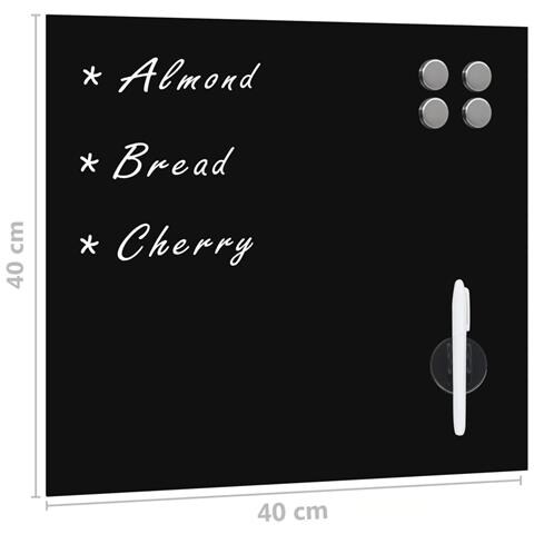 Lusso Casadino -  Lavagna Magnetica A Parete In Vetro 40x40 Cm - Foto 5