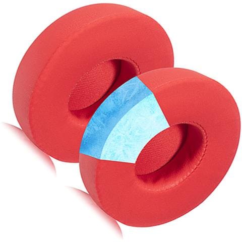 Cuscinetti Auricolari Rrescanti In Gel Per Cuffie Beats Solo 2 E 3 Red - Foto 3