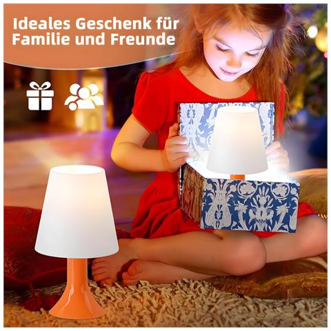 Lampada Da Tavolo Con Cavo - Set Di 2 Lampade Da Tavolo E14, Piccola Lampada Da Soggiorno, Comodino - Foto 2