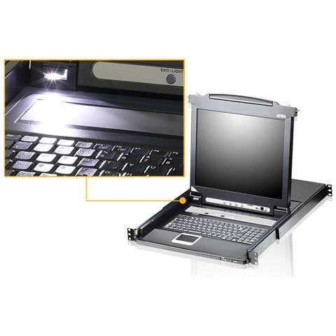 CL5708M switch per keyboard-video-mouse (kvm) Montaggio rack Nero - Foto 7