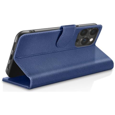 Custodia A Portafoglio Per Iphone 13 Pro Max Con Supporto E Linguetta Magnetica, Blu Scuro - Foto 2