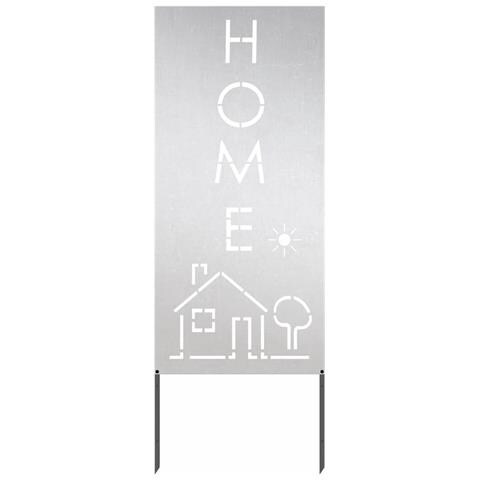 Pannello Decorativo da Giardino Argento 50 x 140 cm - Foto 1