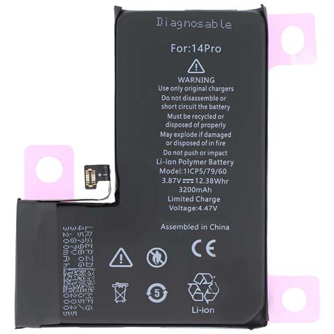 Batteria Li-polimero 3,87 V Per Smartphone Iphone 14 Pro Compatibile A2866 - Foto 1