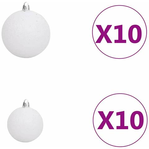 Albero di Natale snodato Verde 72 x 72 x 180 cm PVC - Foto 9