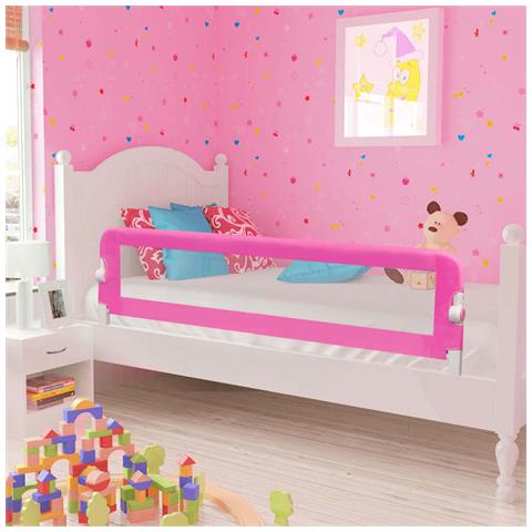 Sponde Letto Per La Sicurezza Dei Bambini 2 Pz Rosa 150x42 Cm - Foto 7