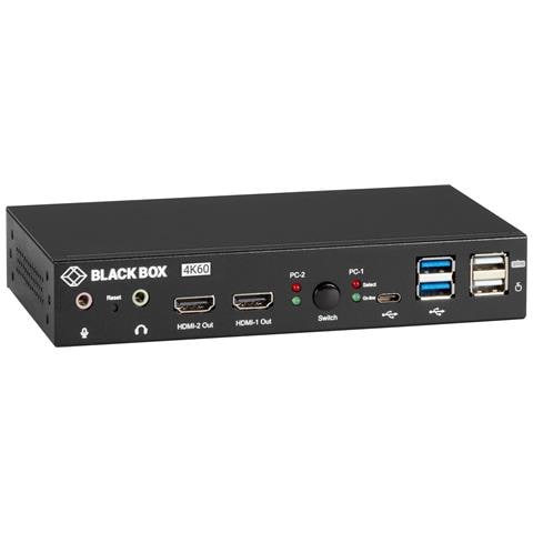 CONTROL 2 PCS WITH ONE KEYBOARD /MOUSE switch per keyboard-video-mouse (kvm) Nero - Foto 1