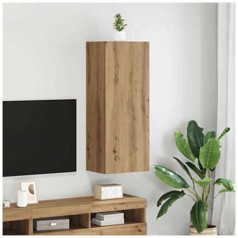 Mobile TV da parete Rovere artigianale 40,5 x 30 x 102 cm - Foto 2
