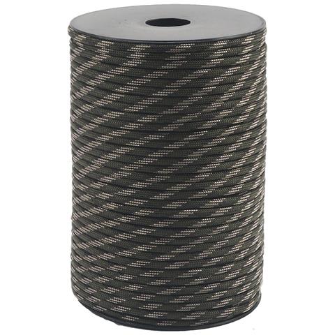 Bobina Da 100 Metri Di Paracord A 9 Anime - Versatile Corda In Fibra Di Polipropilene Green+camouflage - Foto 1