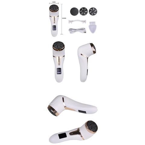 Lima Elettrica A Vuoto Per Piedi: Strumento Per Pedicure Ricaricabile Usb Per Piedi Lisci White - Foto 7