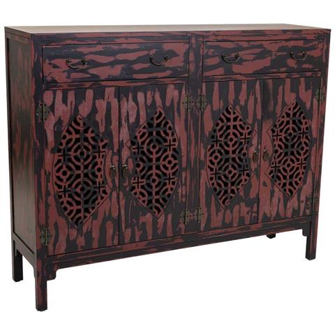 Credenza In Legno Rosso 136x36x106h - Foto 1