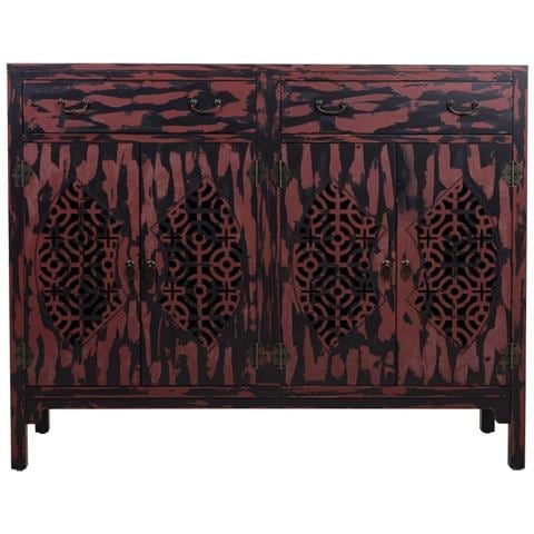 Credenza In Legno Rosso 136x36x106h - Foto 2