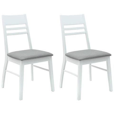 Sedie da pranzo 2 pcs Bianco 43 x 54 x 89 cm - Foto 1