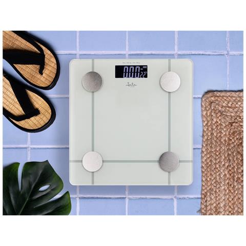 HBAS1504 Quadrato Bianco Bilancia pesapersone elettronica - Foto 2