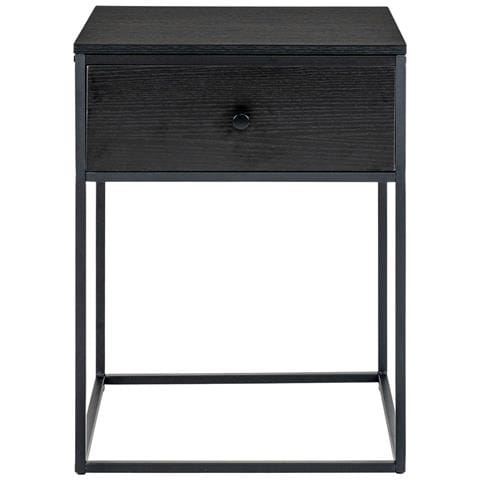 Comodino Vita-nero-mdf-40x40x55 Cm - Foto 1