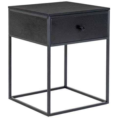 Comodino Vita-nero-mdf-40x40x55 Cm - Foto 2